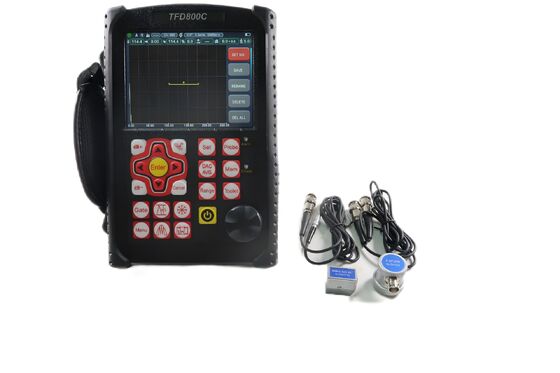 Rilevatore di difetti a ultrasuoni con funzione di correzione della superficie curva per la localizzazione precisa automatizzata dei difetti