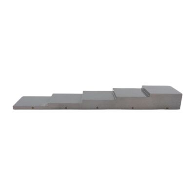 Blocco di taratura ad ultrasuoni in 5 fasi con spessore 2-4-6-8-10 mm e materiali diversi